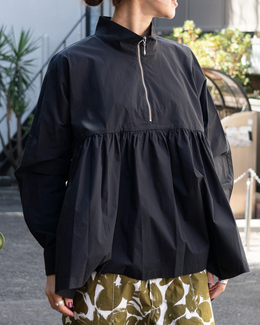 HAVERSACK Half Zip P/O Blouse