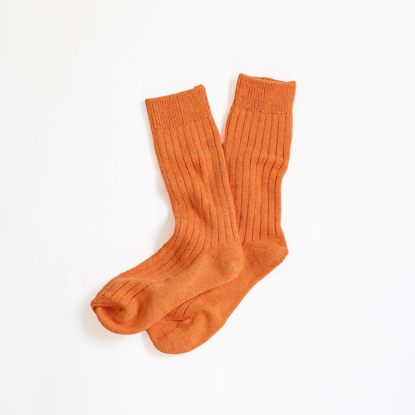 ROTOTO COTTON WOOL RIBBED CREW SOCKS