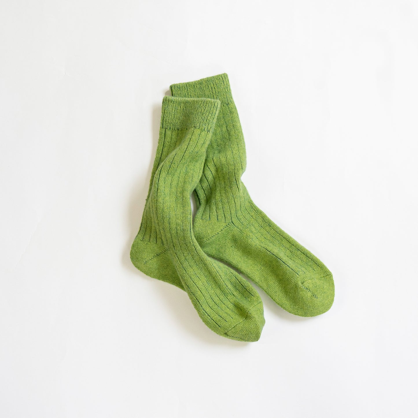 ROTOTO COTTON WOOL RIBBED CREW SOCKS