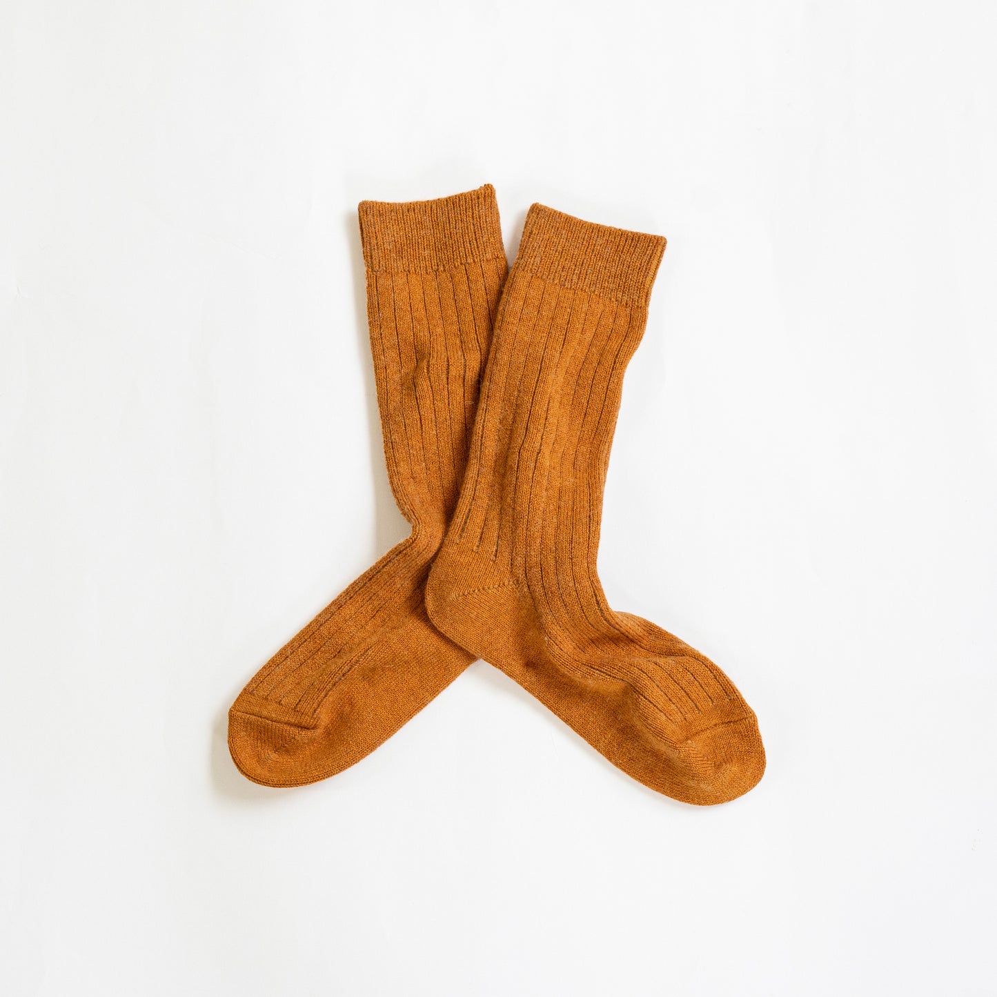 ROTOTO COTTON WOOL RIBBED CREW SOCKS