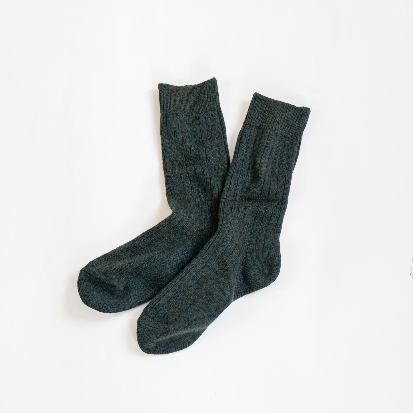 ROTOTO COTTON WOOL RIBBED CREW SOCKS