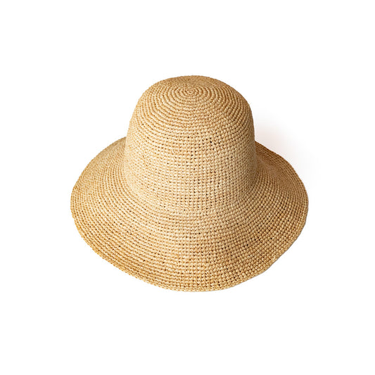 Benelli Montacone　Raffia hat  -Long brim