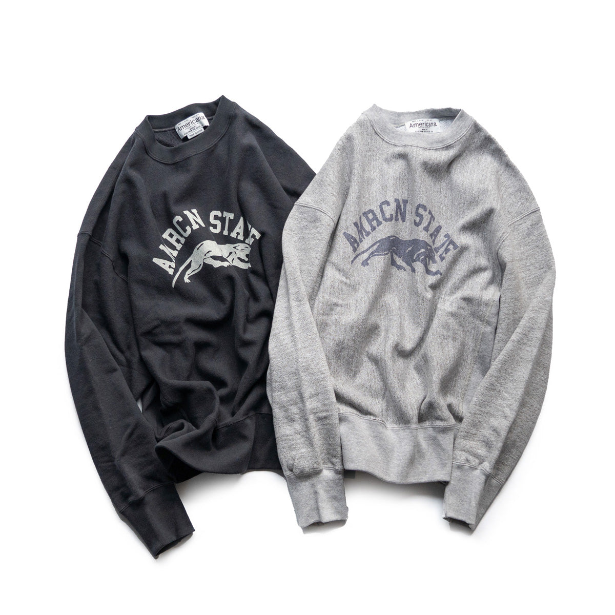 Americana Crew neck sweat -AMRCN STATE　Men's size