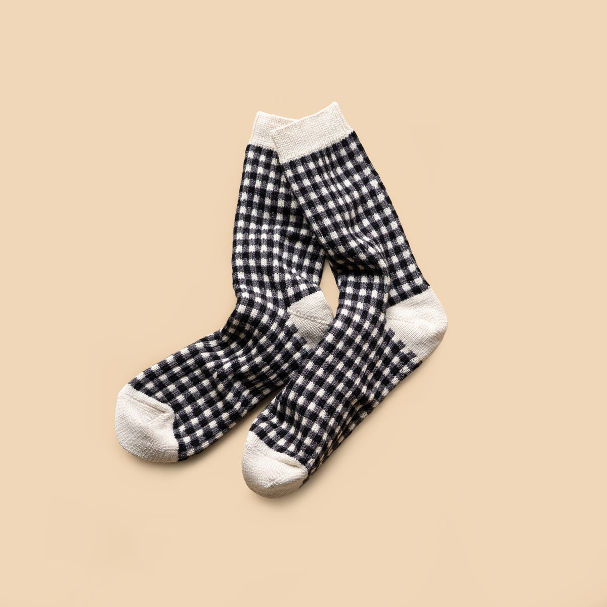 ROTOTO GINGHAM CHECK SOCKS