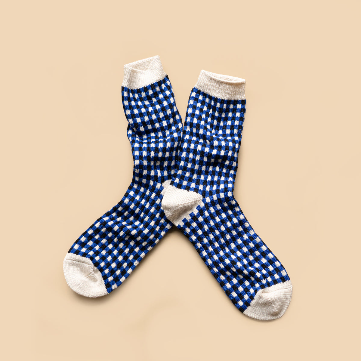 ROTOTO GINGHAM CHECK SOCKS