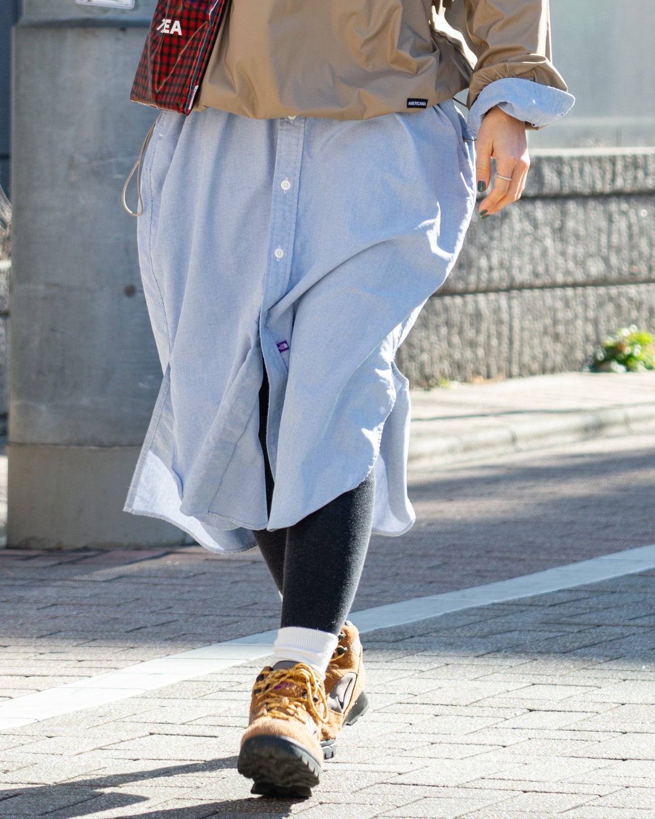 THE NORTH FACE PURPLE LABEL  Button Down Field Shirt Dress
