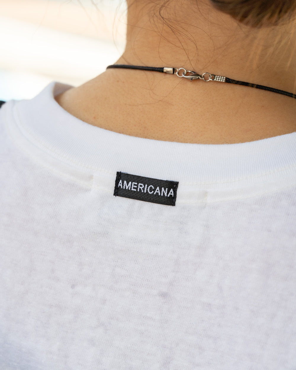 Americana × Friday   Print tee " No Thanks  I'll go by bicycle "