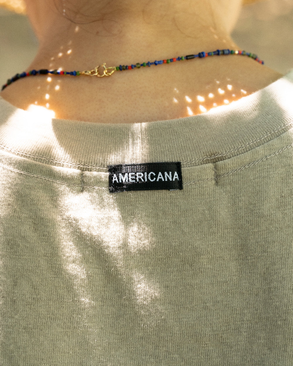 Americana × Friday   Print tee " MY LOVER LIKES TRACK BIKES "