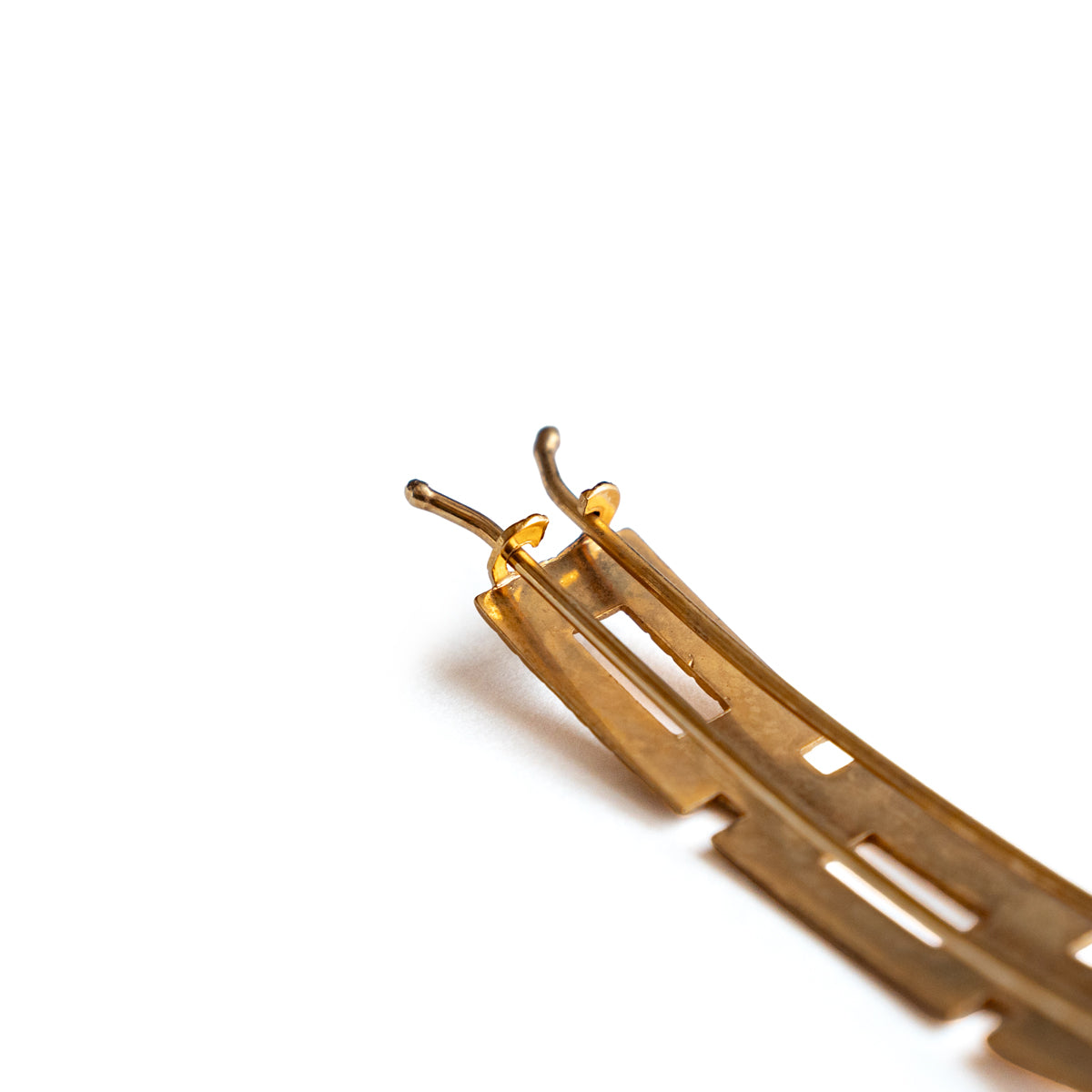 roll vintage gold barrette