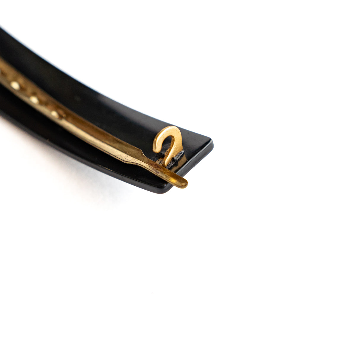 roll vintage black barrette