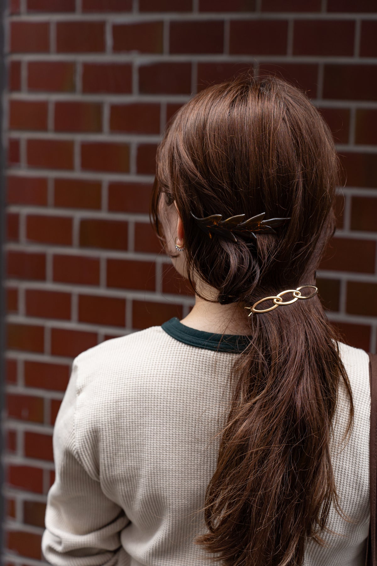 roll vintage leaf hair comb