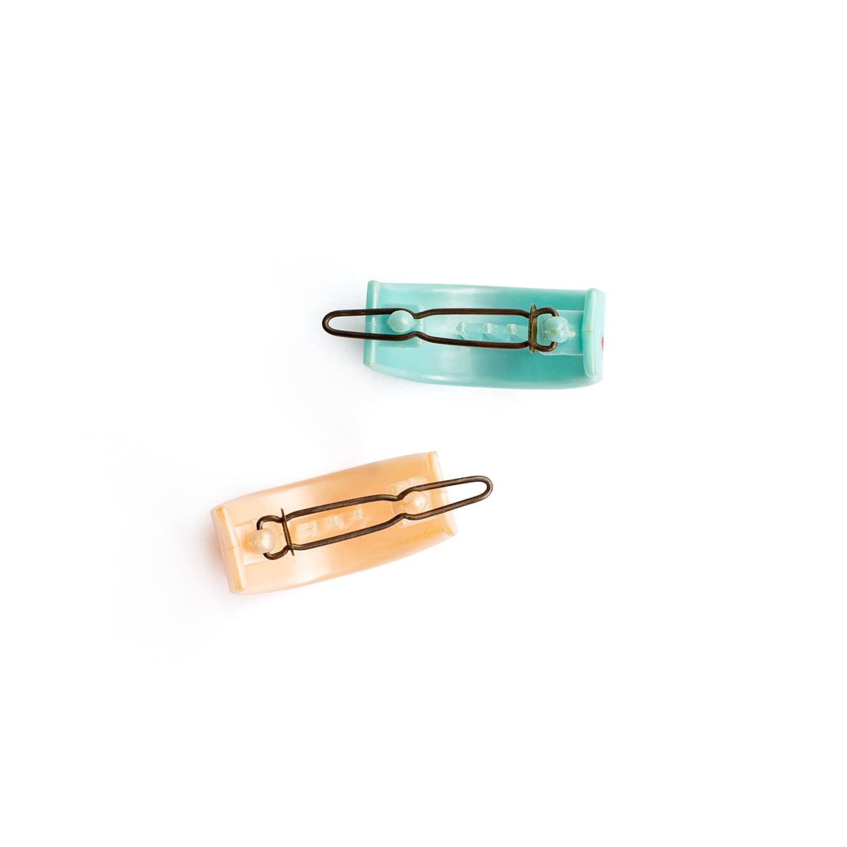 roll vintage dot barrette