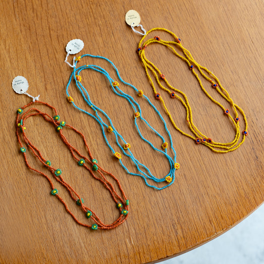 roll vintage flower necklace