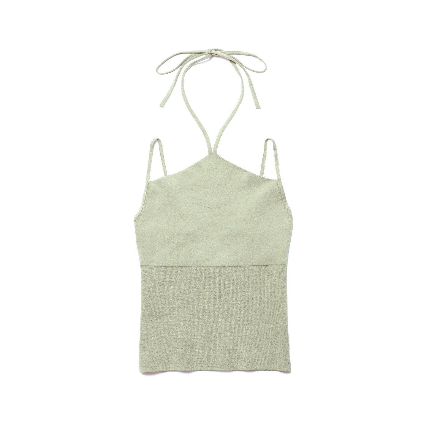 nakes design Cotton Silk Halter Neck Bra Tank