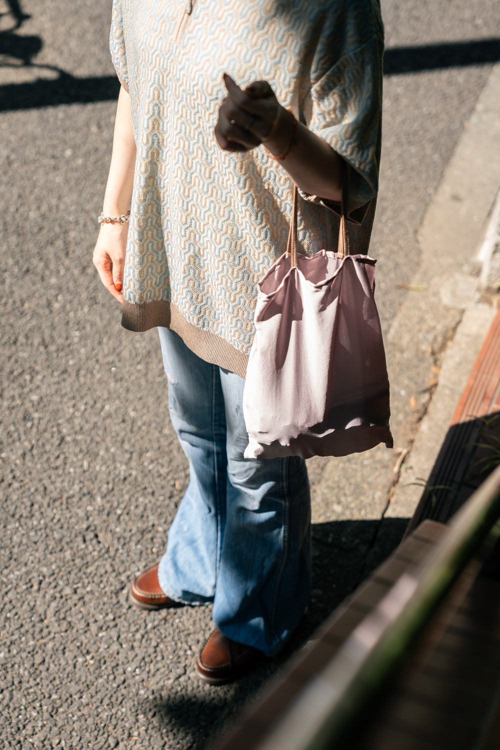 roll Satin Tote