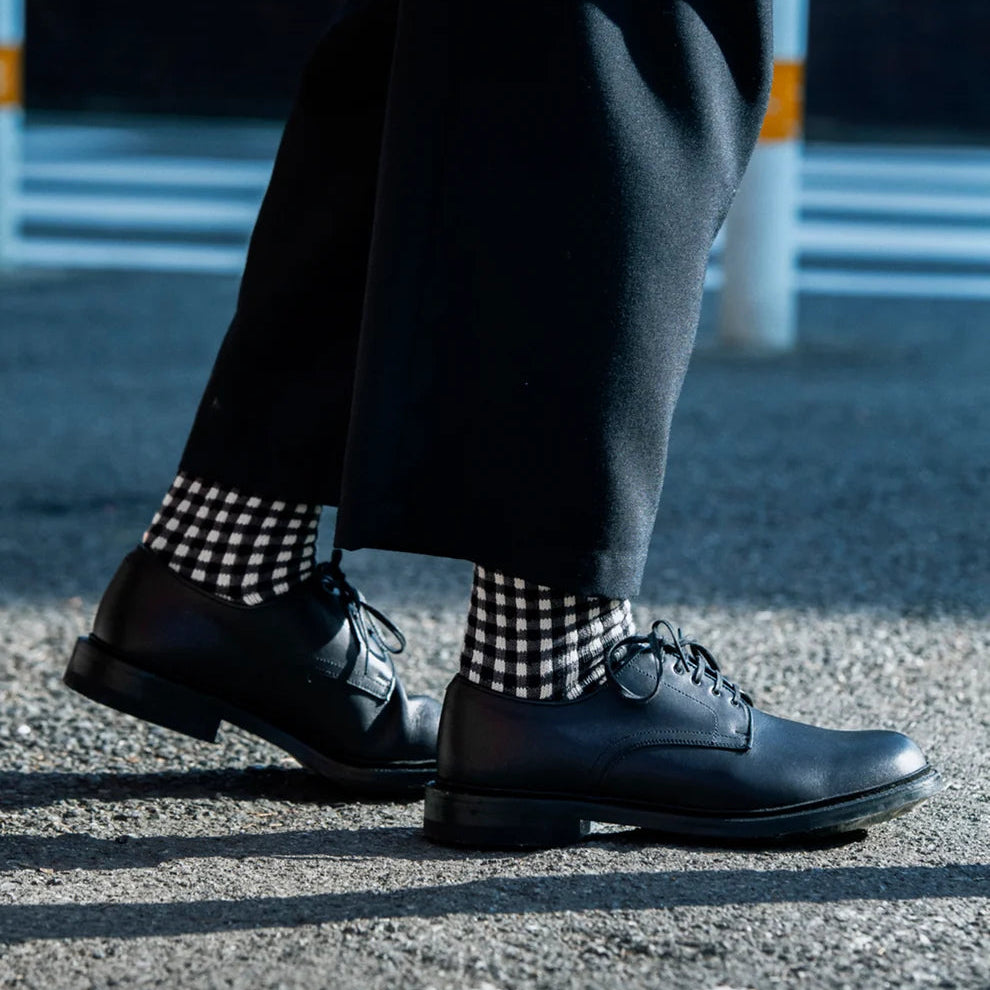 ROTOTO GINGHAM CHECK SOCKS