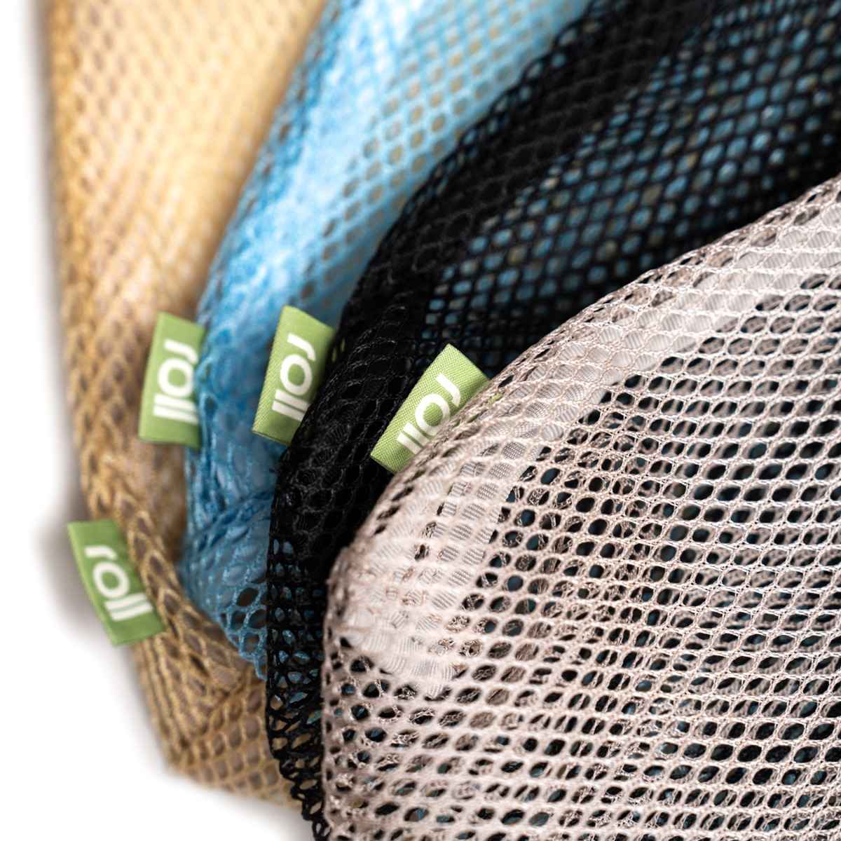 roll kinchaku bag - mesh