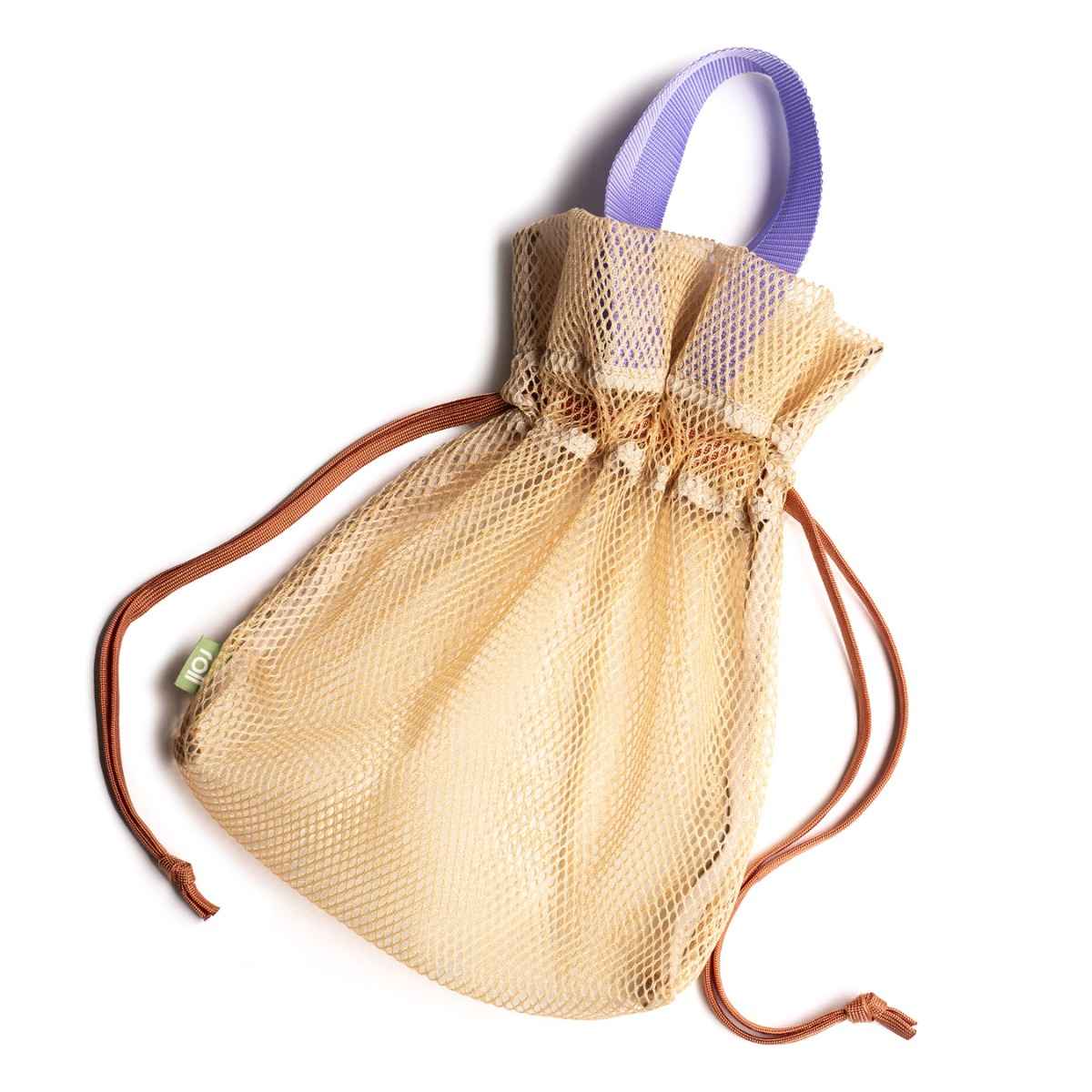 roll kinchaku bag - mesh