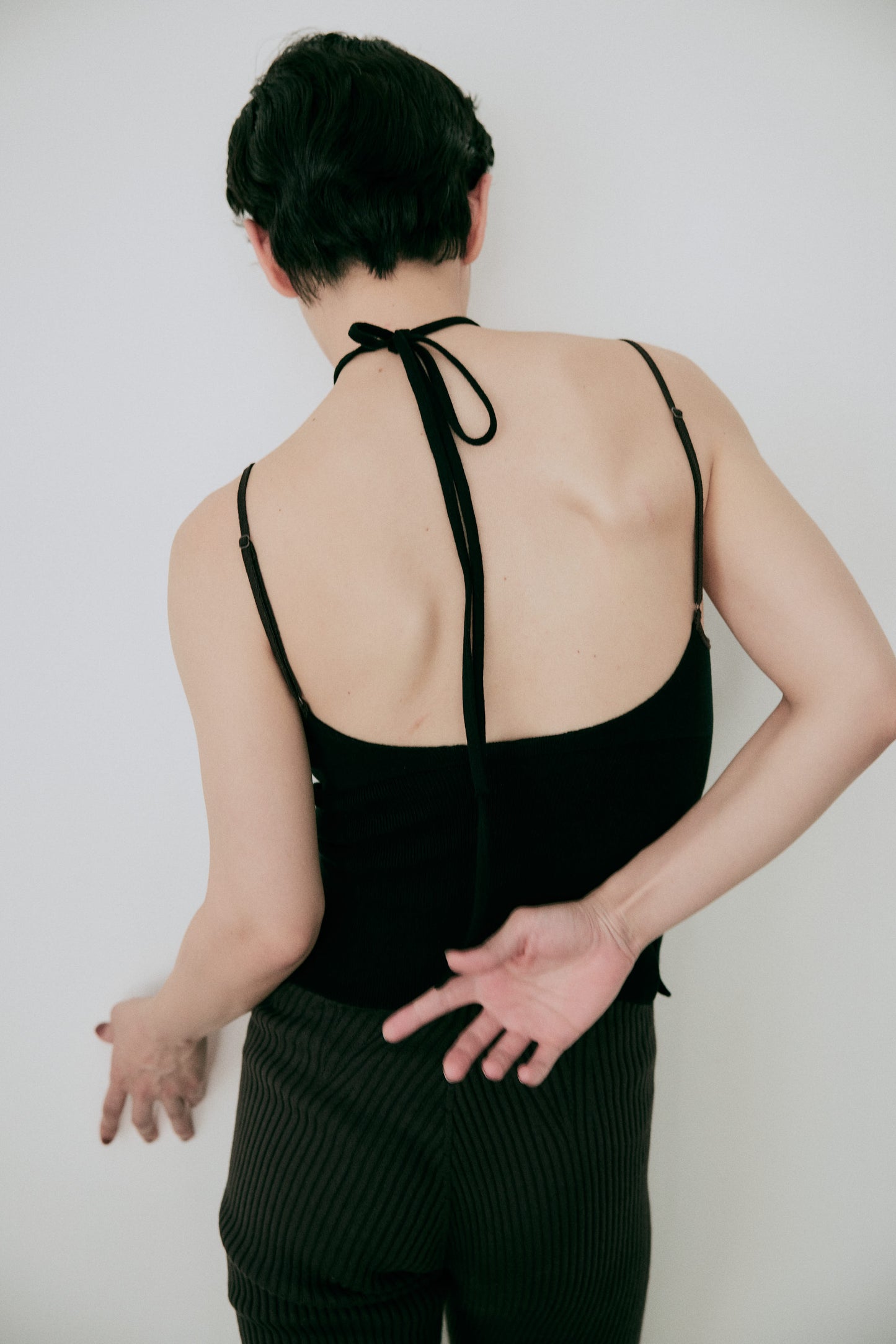 nakes design Cotton Silk Halter Neck Bra Tank