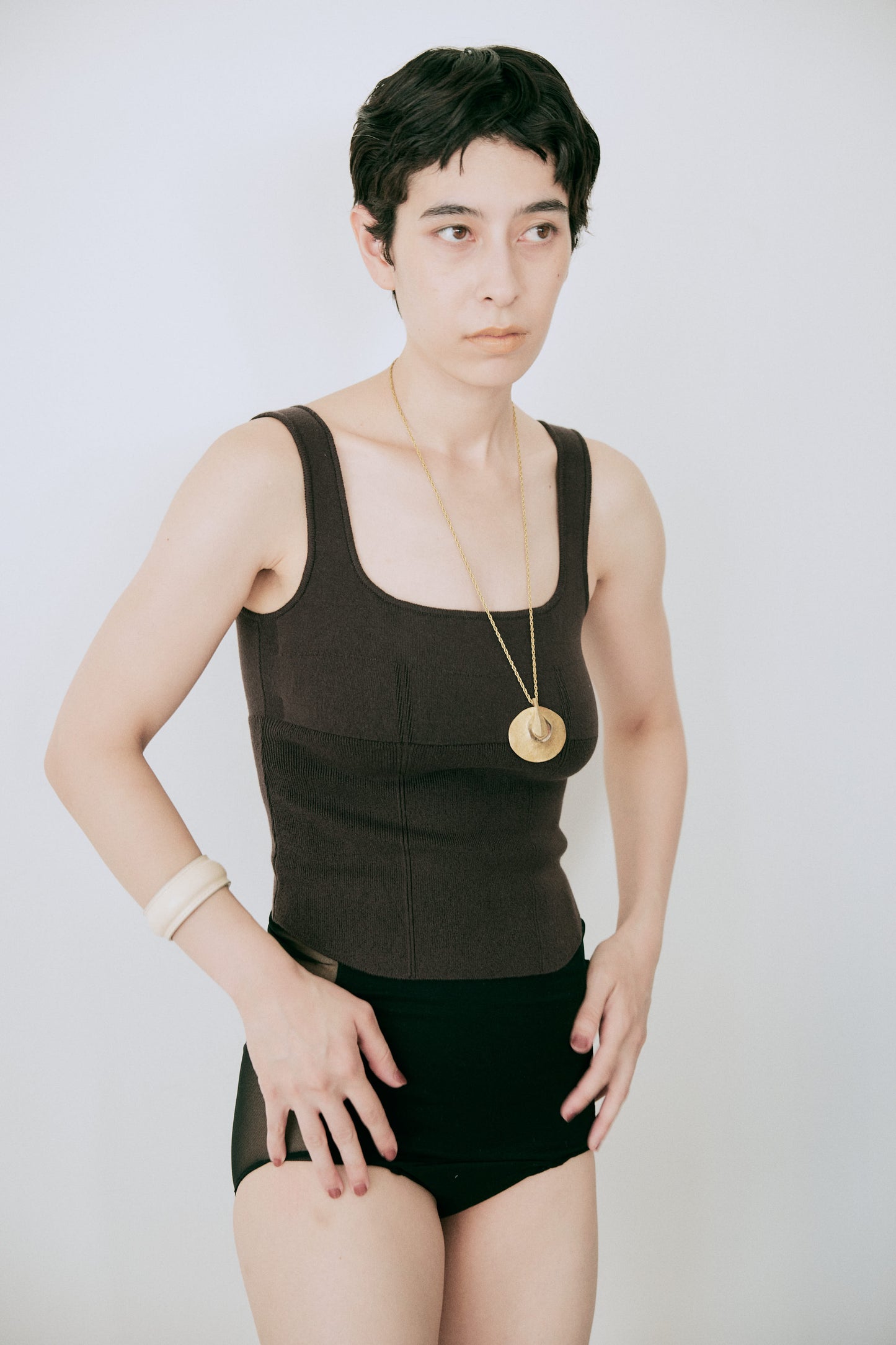 nakes design Cotton Silk Square Neck Bra Tank